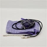 Аметист 2-5 см, необработанный, с подвеской (вощёная нить), Уругвай 1675