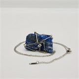 Лазурит 2-5 см, необработанный, с подвеской (серебряная цепочка), Бразилия 1693