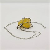 Кальцит желтый 2-5 см, необработанный, с подвеской, Китай 1679