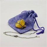 Кальцит желтый 2-5 см, необработанный, с подвеской, Китай 1679