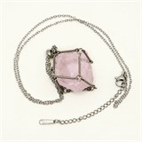 Розовый кварц 2-5 см, необработанный, с подвеской, Бразилия 1691