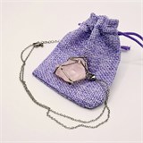 Розовый кварц 2-5 см, необработанный, с подвеской, Бразилия 1691