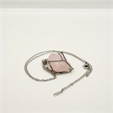 Розовый кварц 2-5 см, необработанный, с подвеской, Бразилия 1691