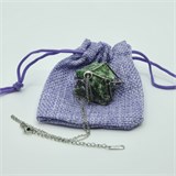 Цоизит 2-5 см, необработанный, с подвеской, Бразилия 1687